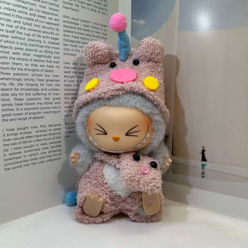 Conjunto de peluche Krising para muñecas de 17 cm (ajuste optimizado para Labubu)