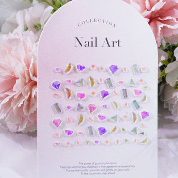 Amor Brillante - Adornos para Uñas de Cristal DIY con Brillo Brillante