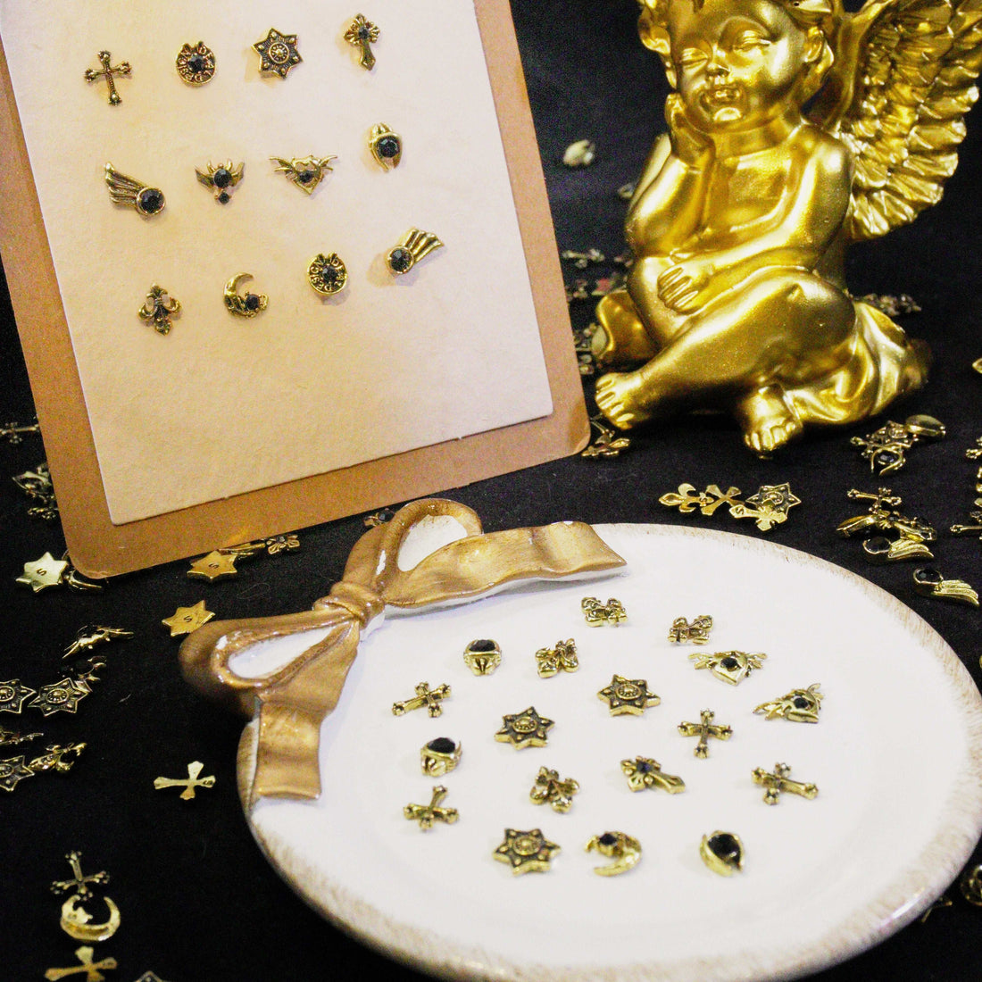 Golden Creed-Shine Shine DIY Metal  Nail Charms