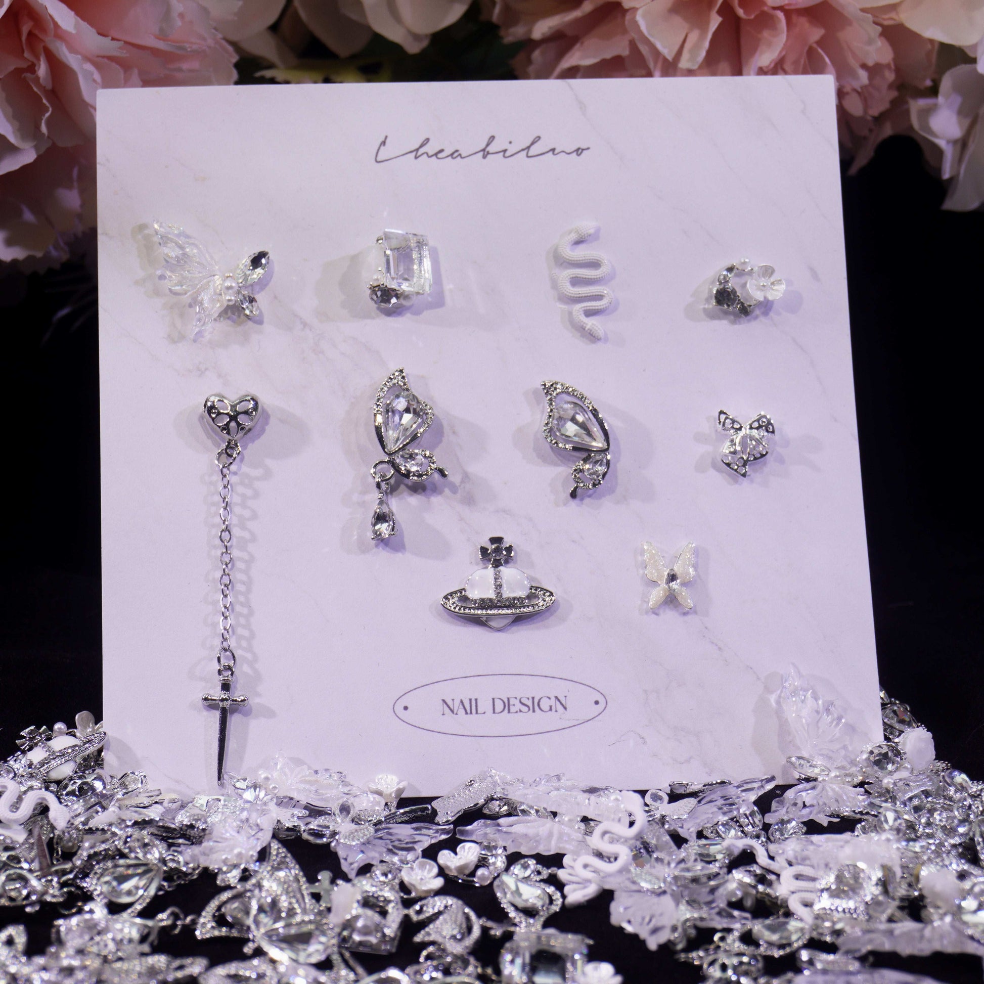 Fluttering Wings-Shine Shine DIY Metal Nail Charms