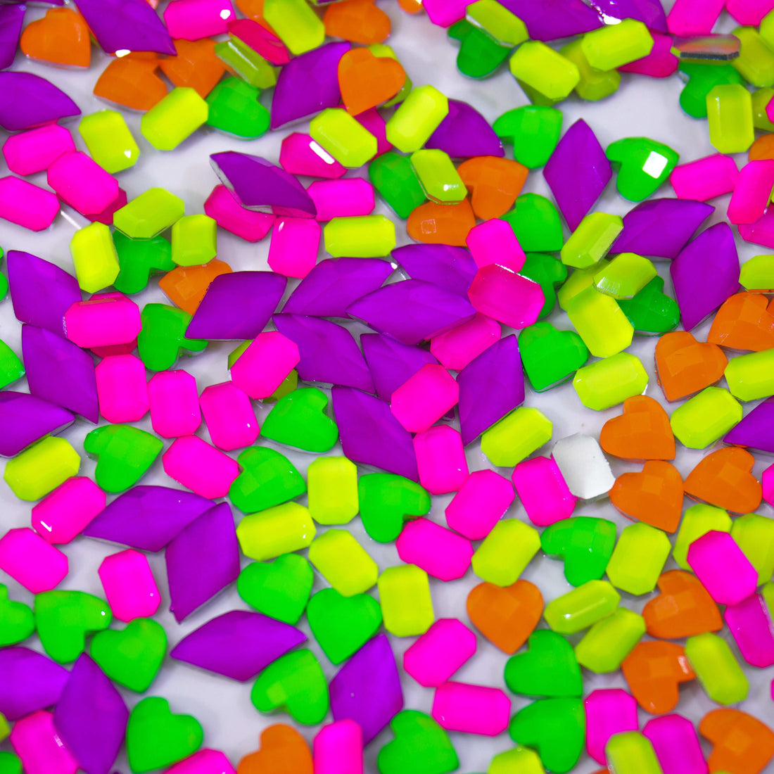 Neon Pixel-Shine Shine DIY Resin Nail Charms