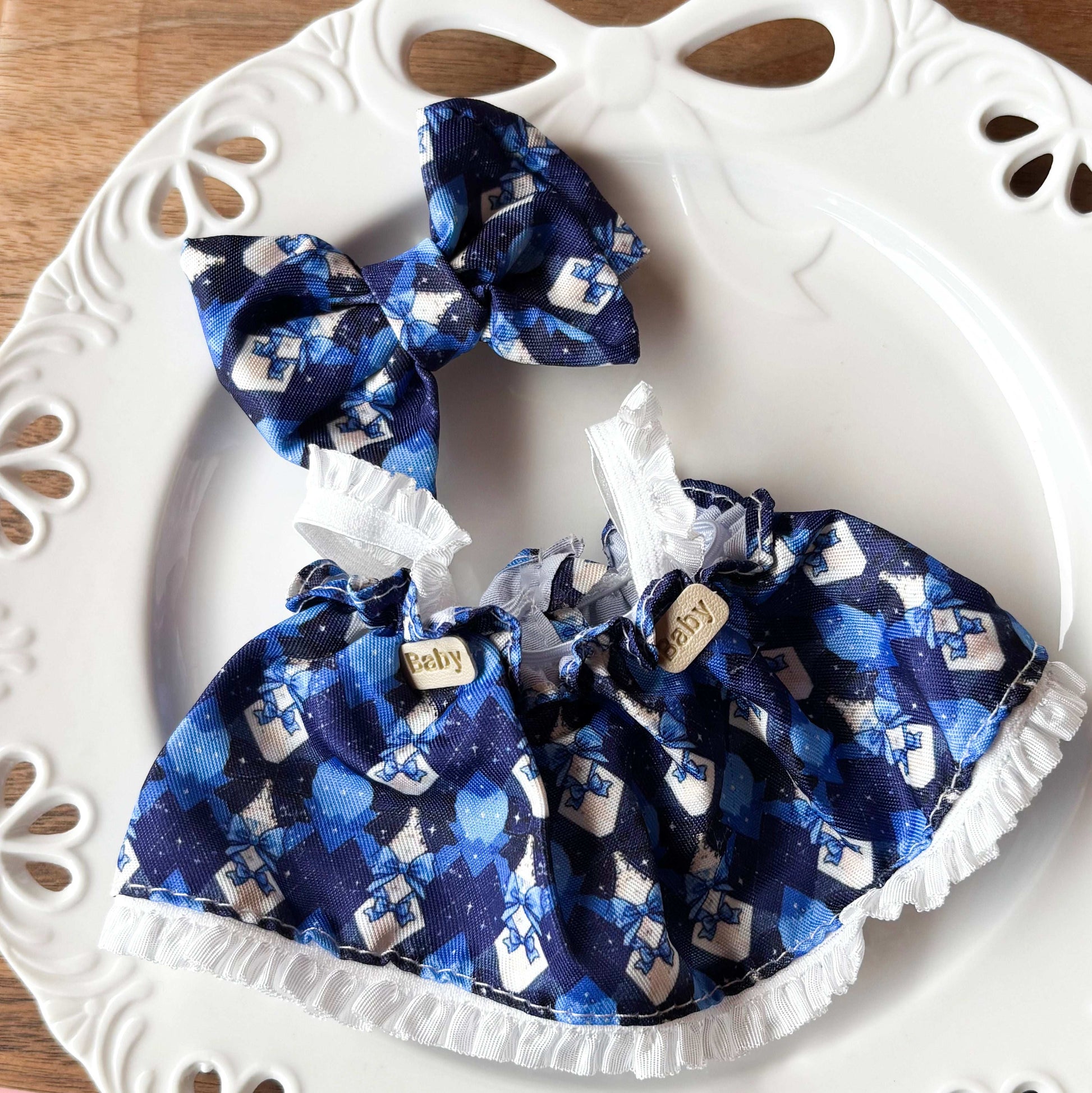 Floating Lace Charm set-for 17cm Dolls (Labubu-Optimized Fit）⚪