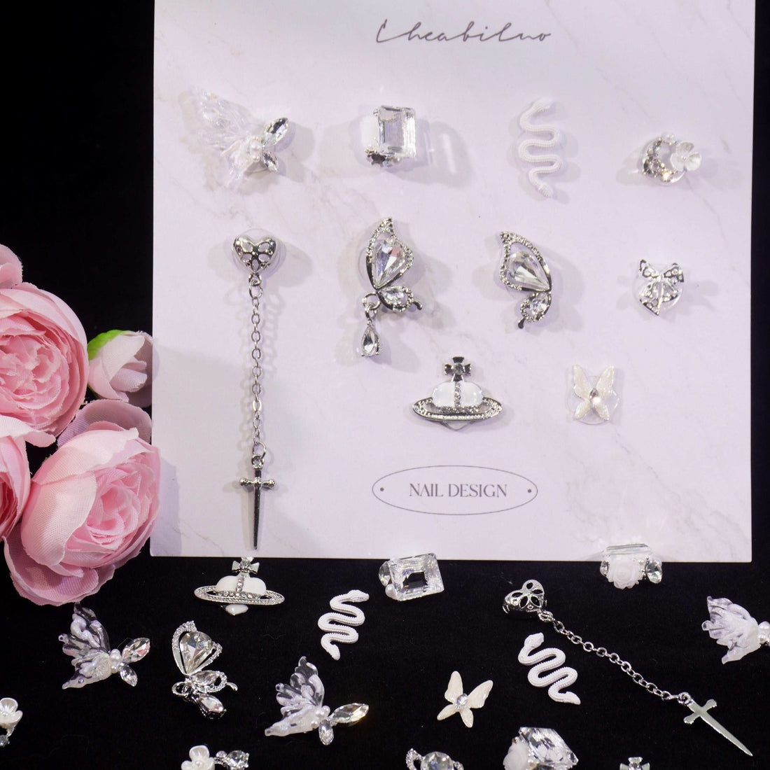 Fluttering Wings-Shine Shine DIY Metal Nail Charms