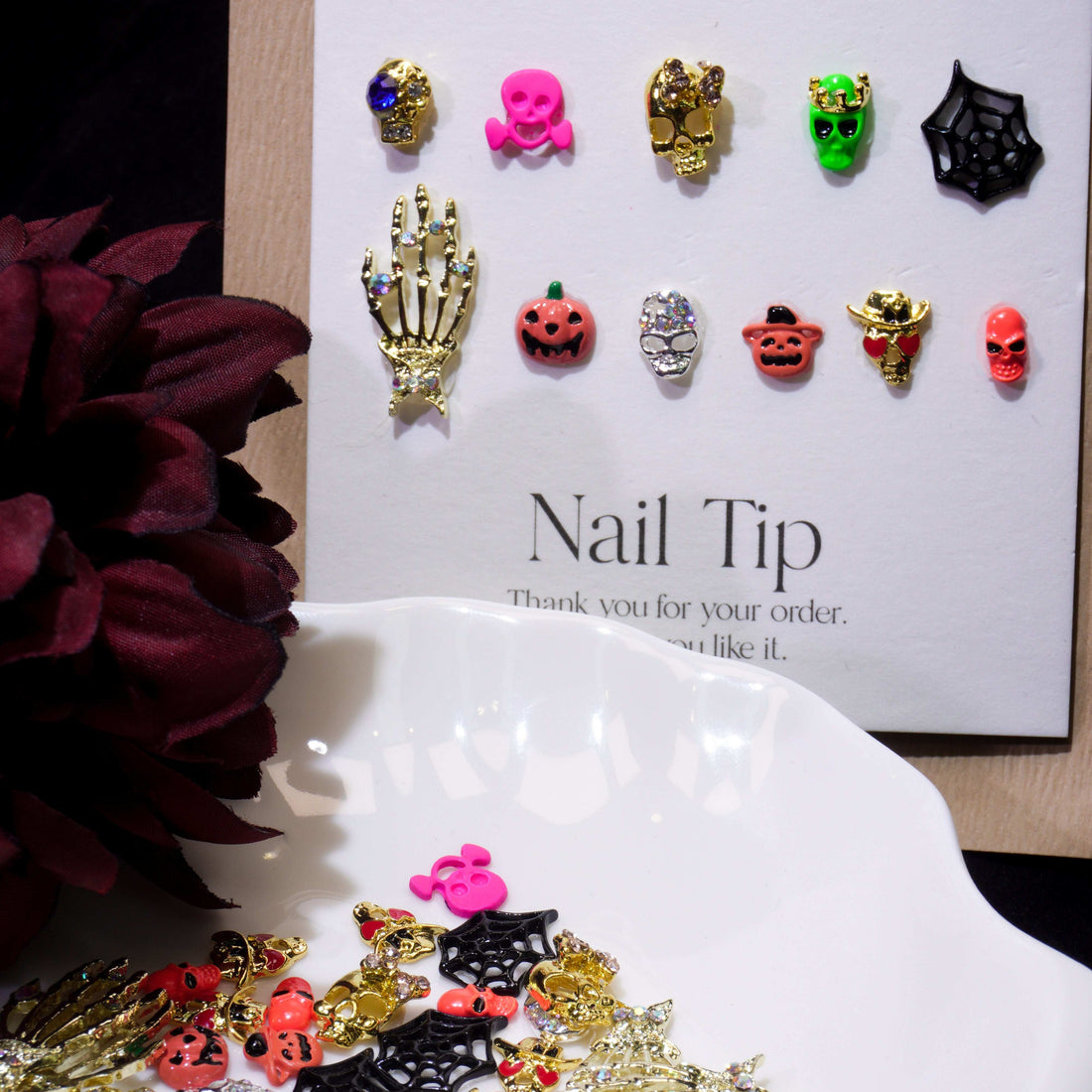 Colorful Halloween-Shine Shine DIY Metal Nail Charms