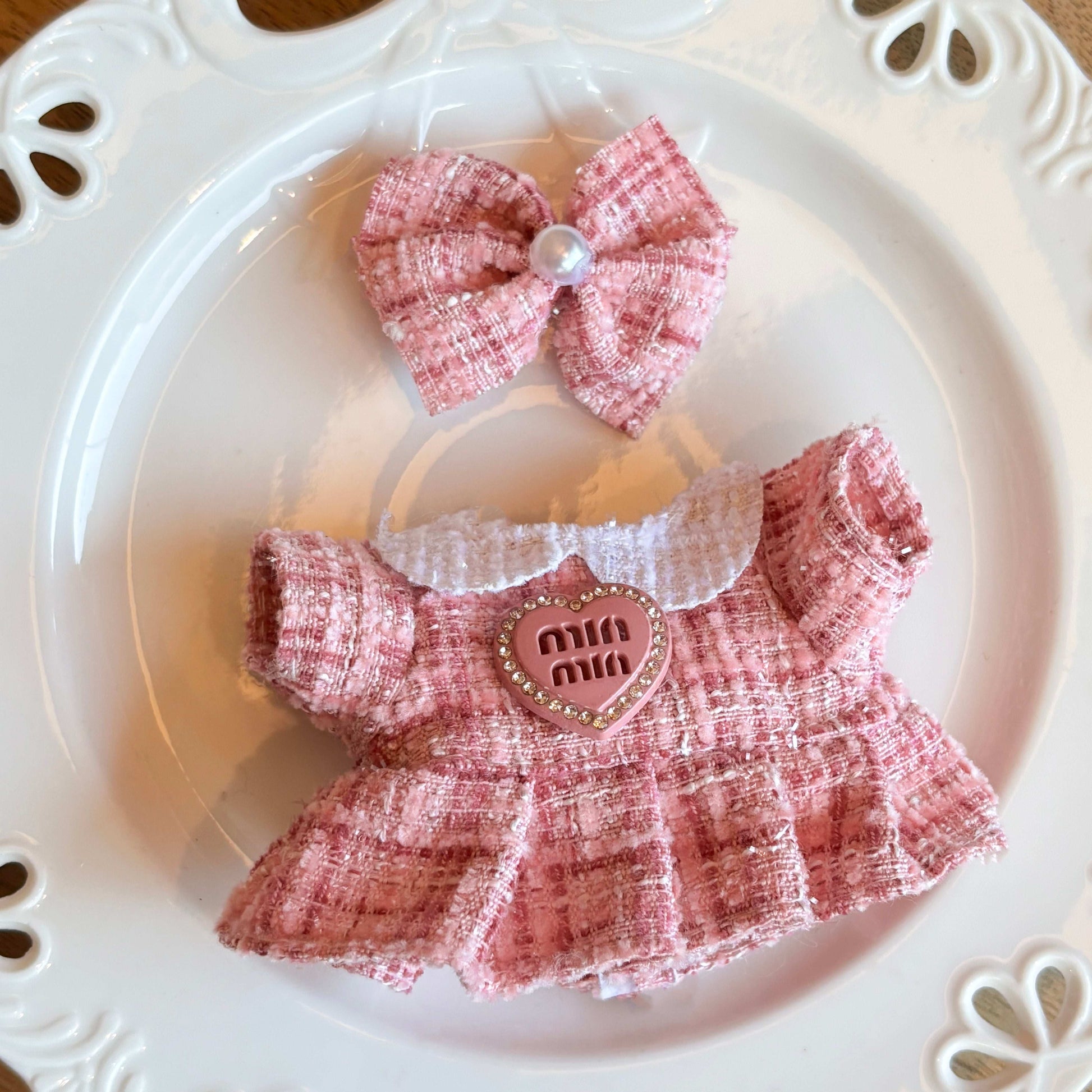 Mimi's Tweed Delight set-for 17cm Dolls (Labubu-Optimized Fit)