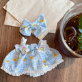 Sunny Cloud Check set-for 17cm Dolls (Labubu-Optimized Fit)