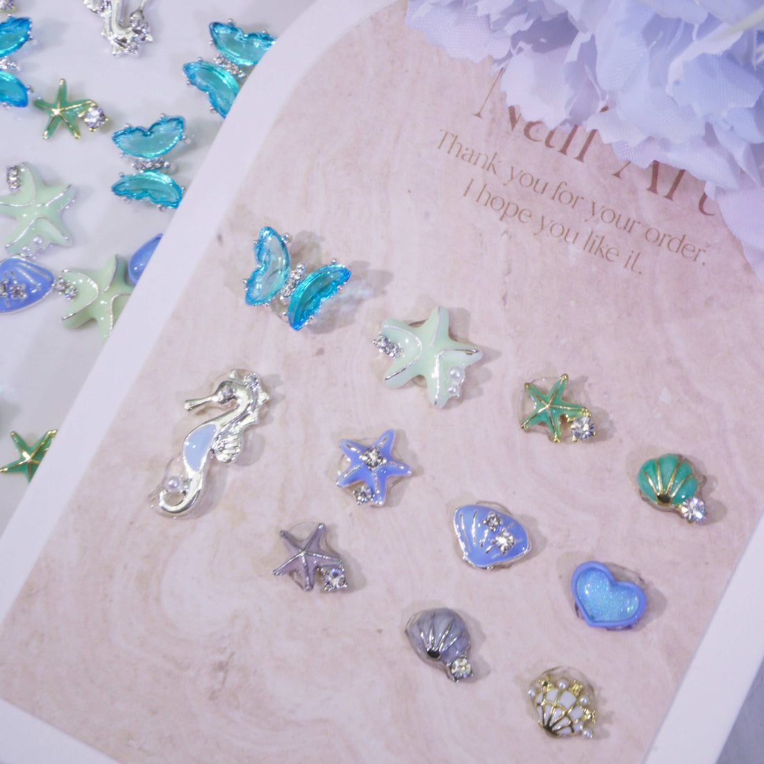 Deep in the Sea-Shine Shine DIY Metal Nail Charm