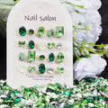 Verdant Gleam-Shine Shine DIY K9 Nail Charms