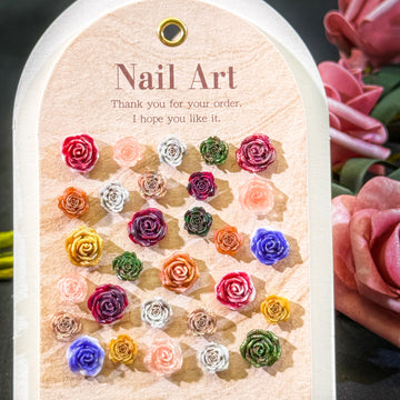 [Bogo] Adornos de resina para uñas DIY Peppy Chameleon con cambio de brillo UV