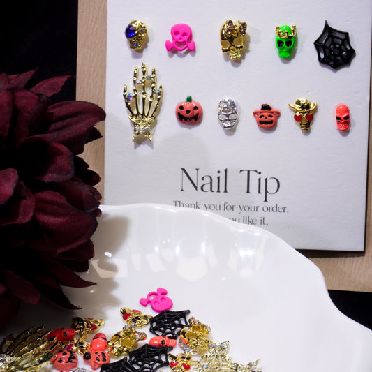 Colorful Halloween-Shine Shine DIY Metal  Nails/Charms