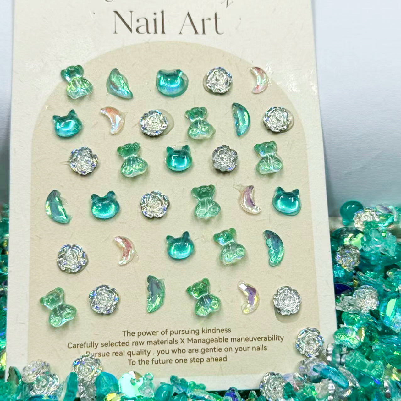 Emerald Green-Shine Shine DIY  Resin Nails/Charms