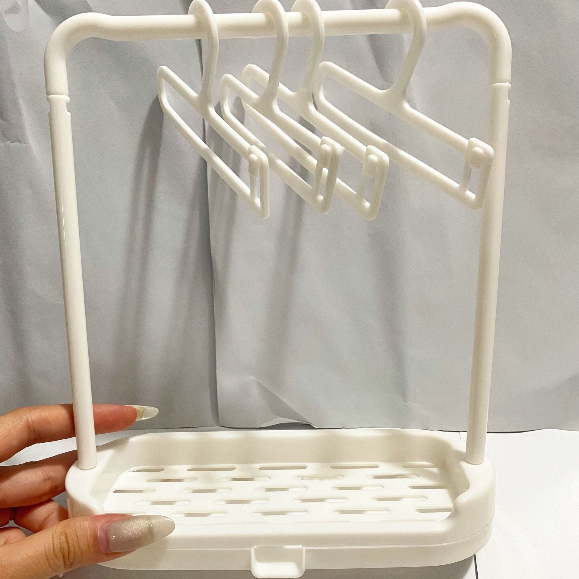 Ciothes Storage-Hangers&Rack for 17cm Dolls (Labubu-Optimized Fit）