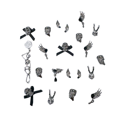 Dance with skeleton-Shine Shine DIY Metal  Nails/Charms