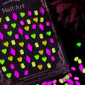 Neon Pixel-Shine Shine DIY Resin Nail Charms