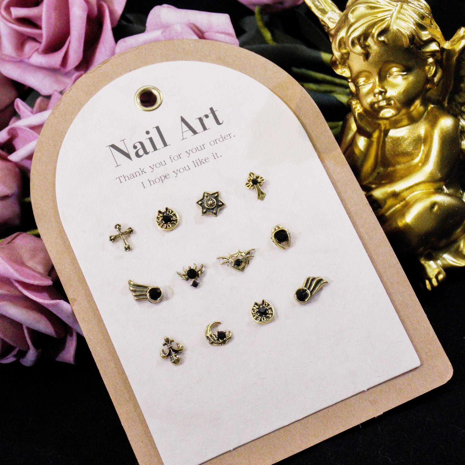 Golden Creed-Shine Shine DIY Metal  Nail Charms