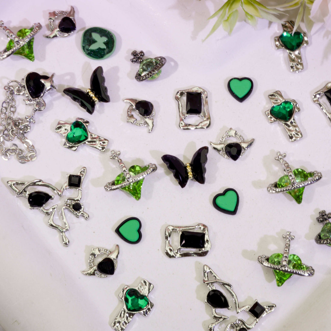 Green Shadow-Shine Shine DIY Metal Nail Charms