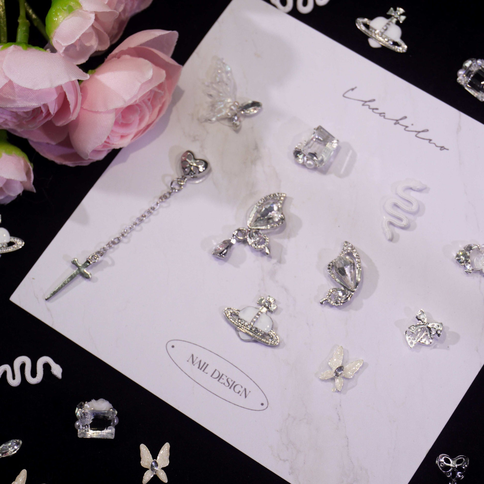 Fluttering Wings-Shine Shine DIY Metal Nail Charms
