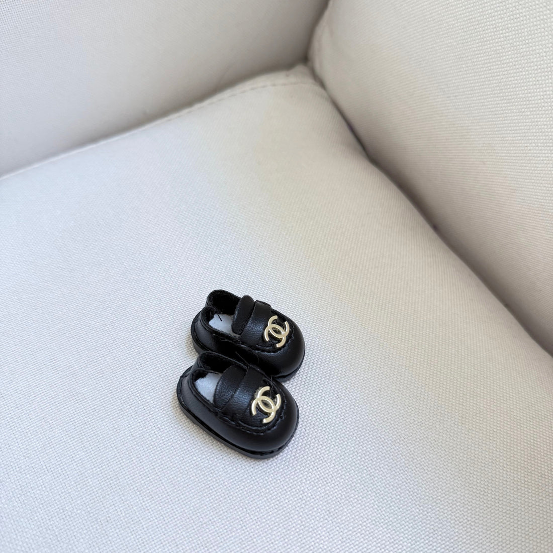 Chan*l Loafers-Doll Shoes for 17cm Dolls (Labubu-Optimized Fit)