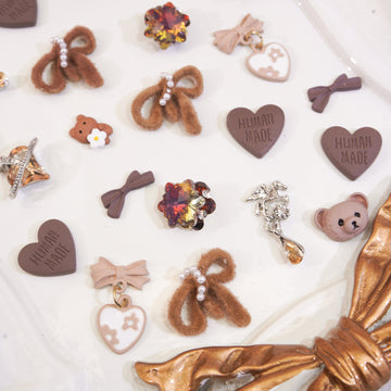 Frothy Cappuccino-Shine Shine DIY Metal Nail Charms