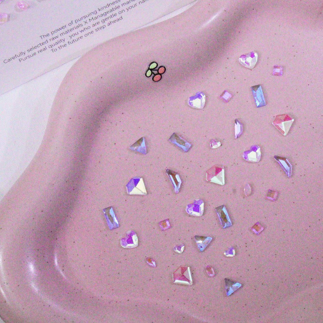 Amor Brillante - Adornos para Uñas de Cristal DIY con Brillo Brillante