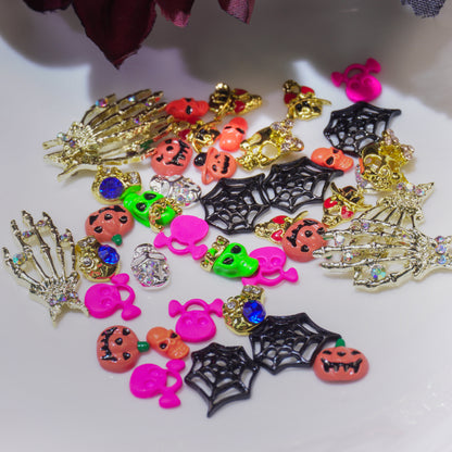 Colorful Halloween-Shine Shine DIY Metal  Nails/Charms