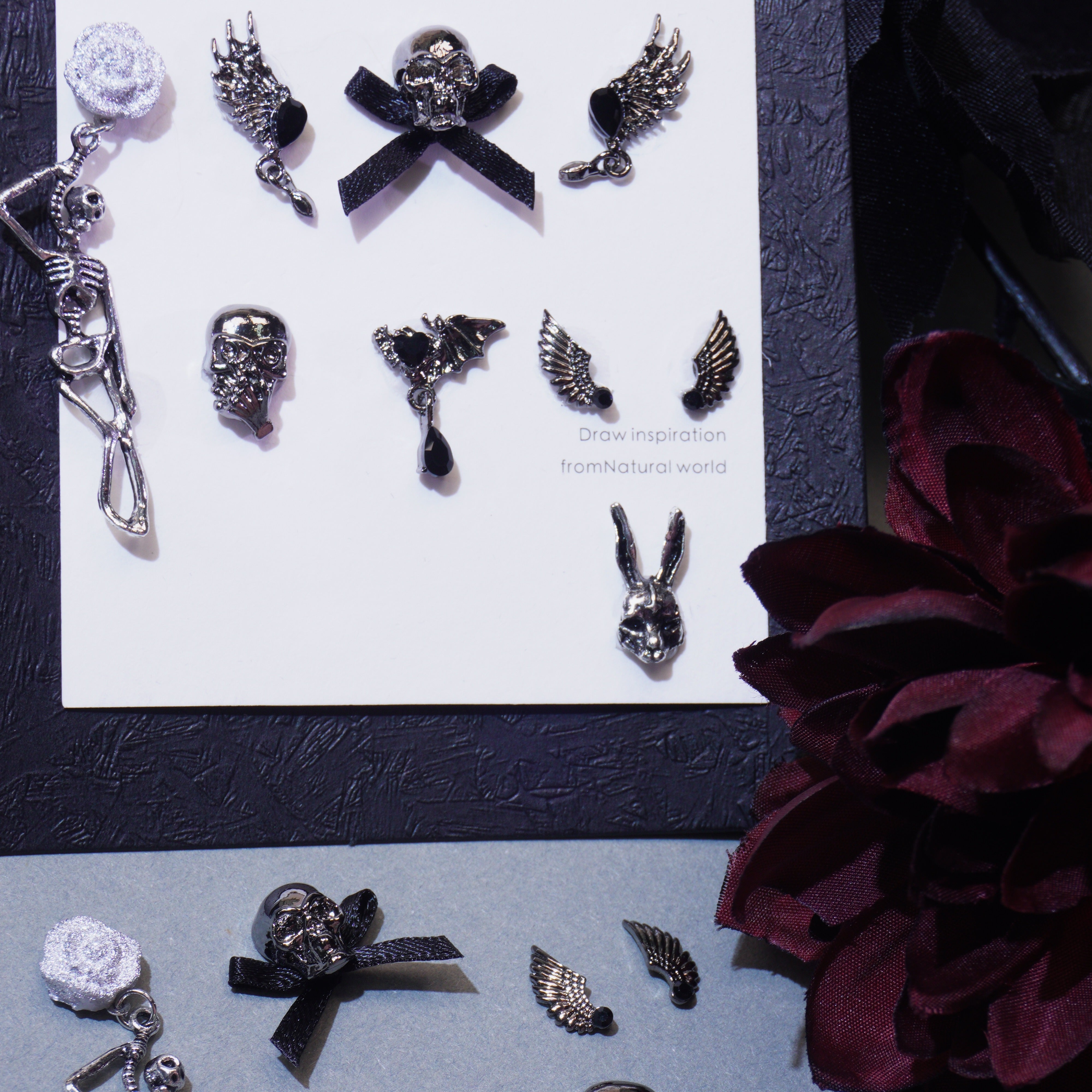 Dance With Skeleton-Shine Shine DIY Metal Nail Charms