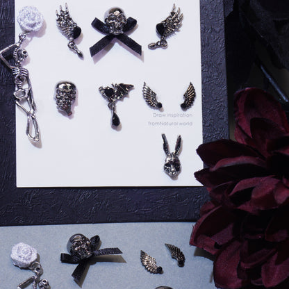 Dance with skeleton-Shine Shine DIY Metal  Nails/Charms