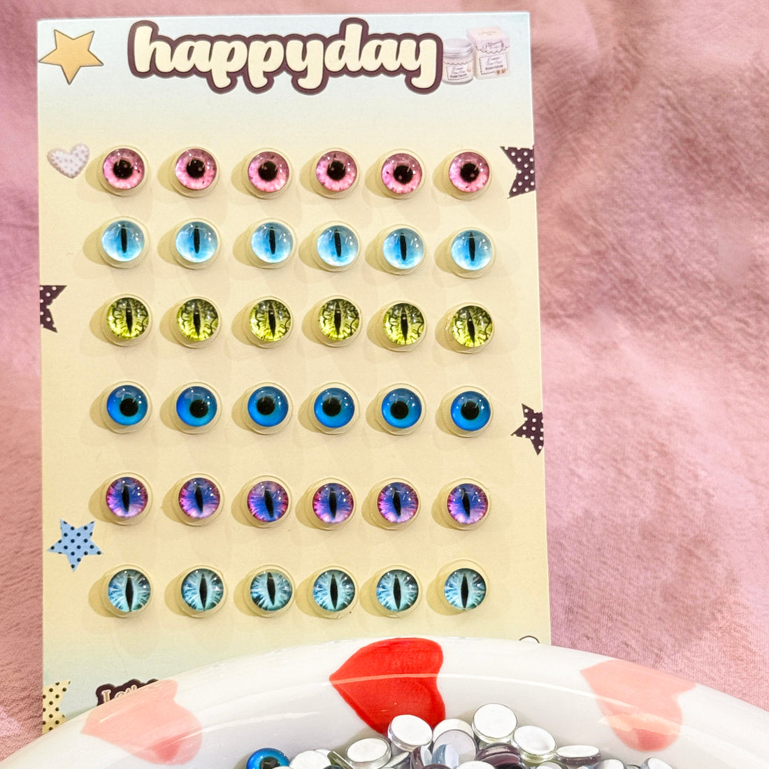 Rainbow Gaze-Shine Shine DIY Glass Nail Charms