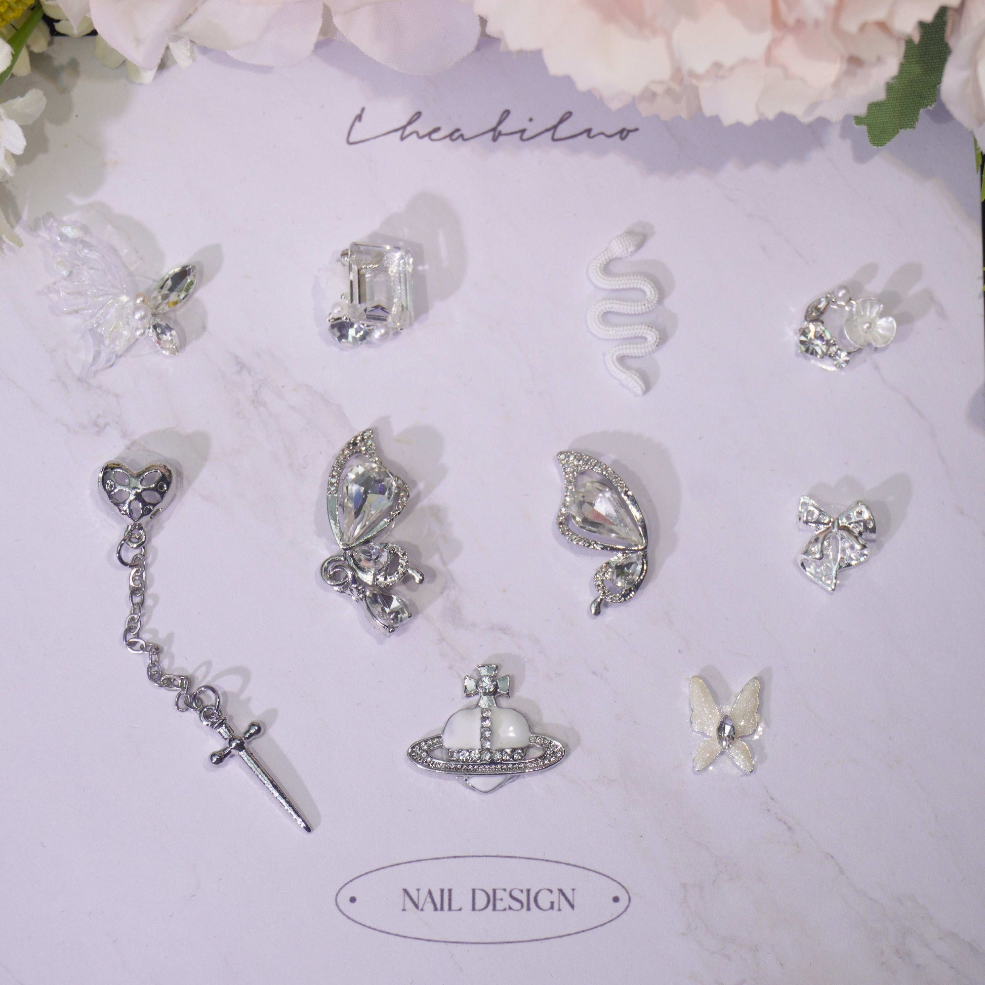 Fluttering Wings-Shine Shine DIY Metal Nail Charms