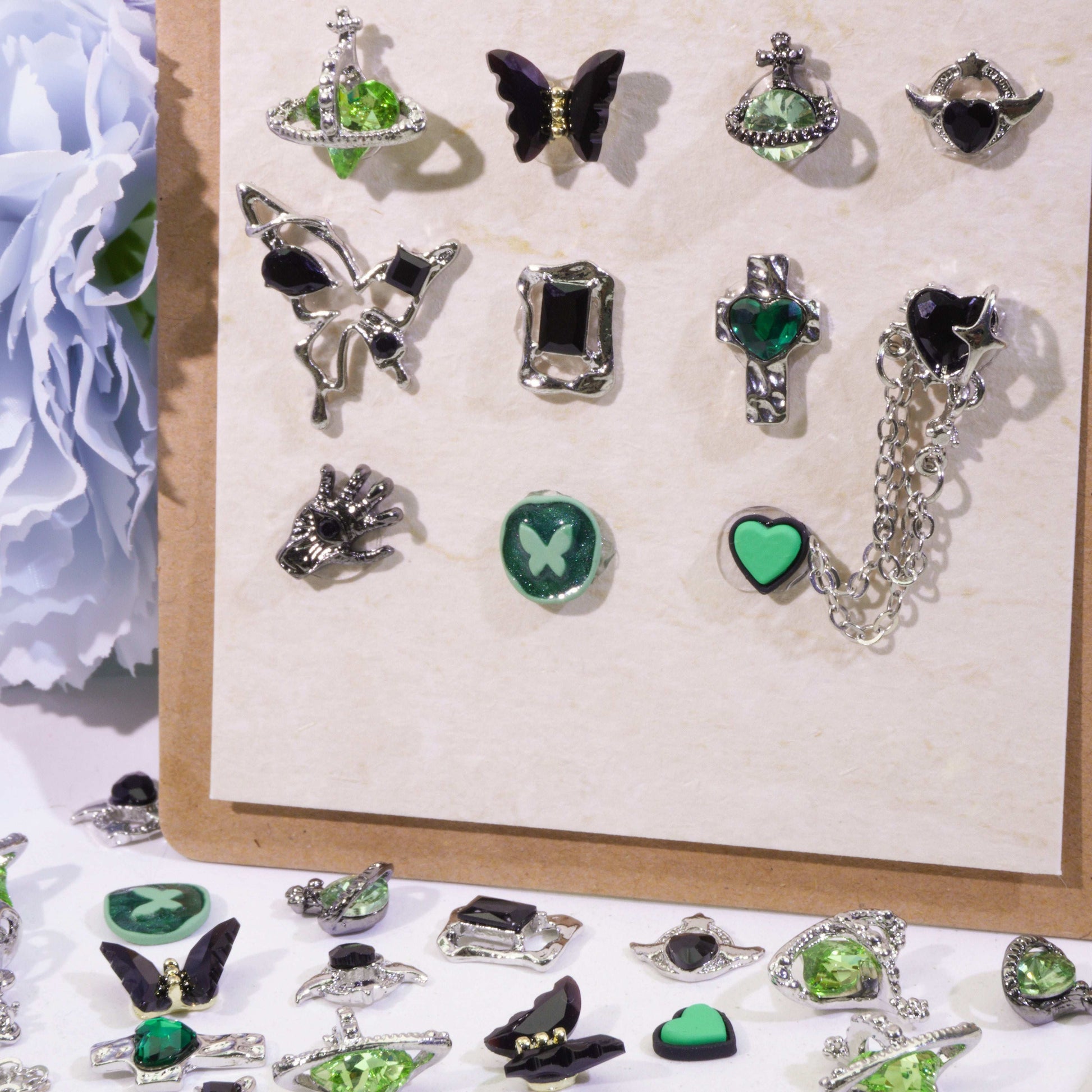 Green Shadow-Shine Shine DIY Metal Nail Charms