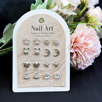 Adornos de cristal para uñas DIY con brillo de cuento de hadas