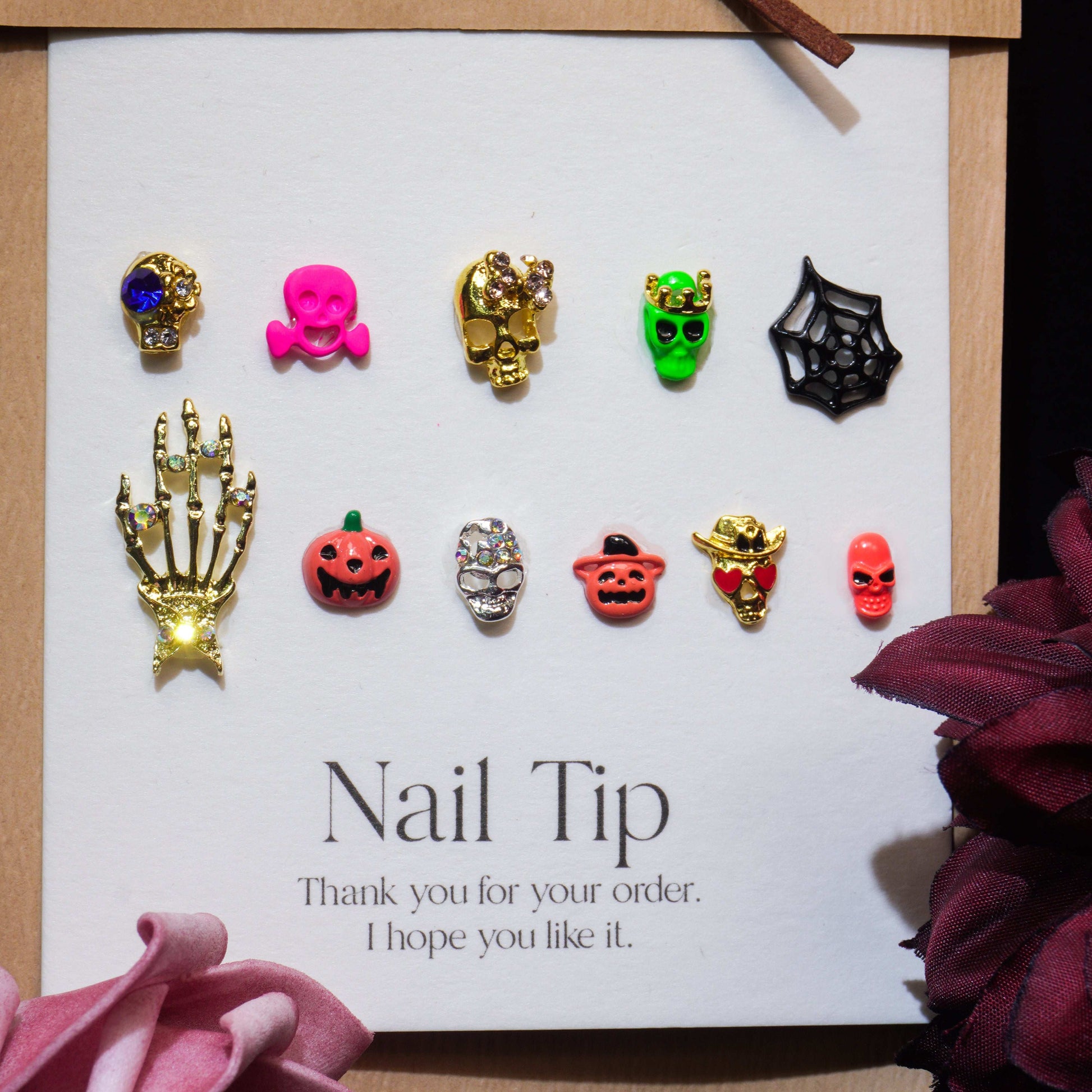 Colorful Halloween-Shine Shine DIY Metal Nail Charms