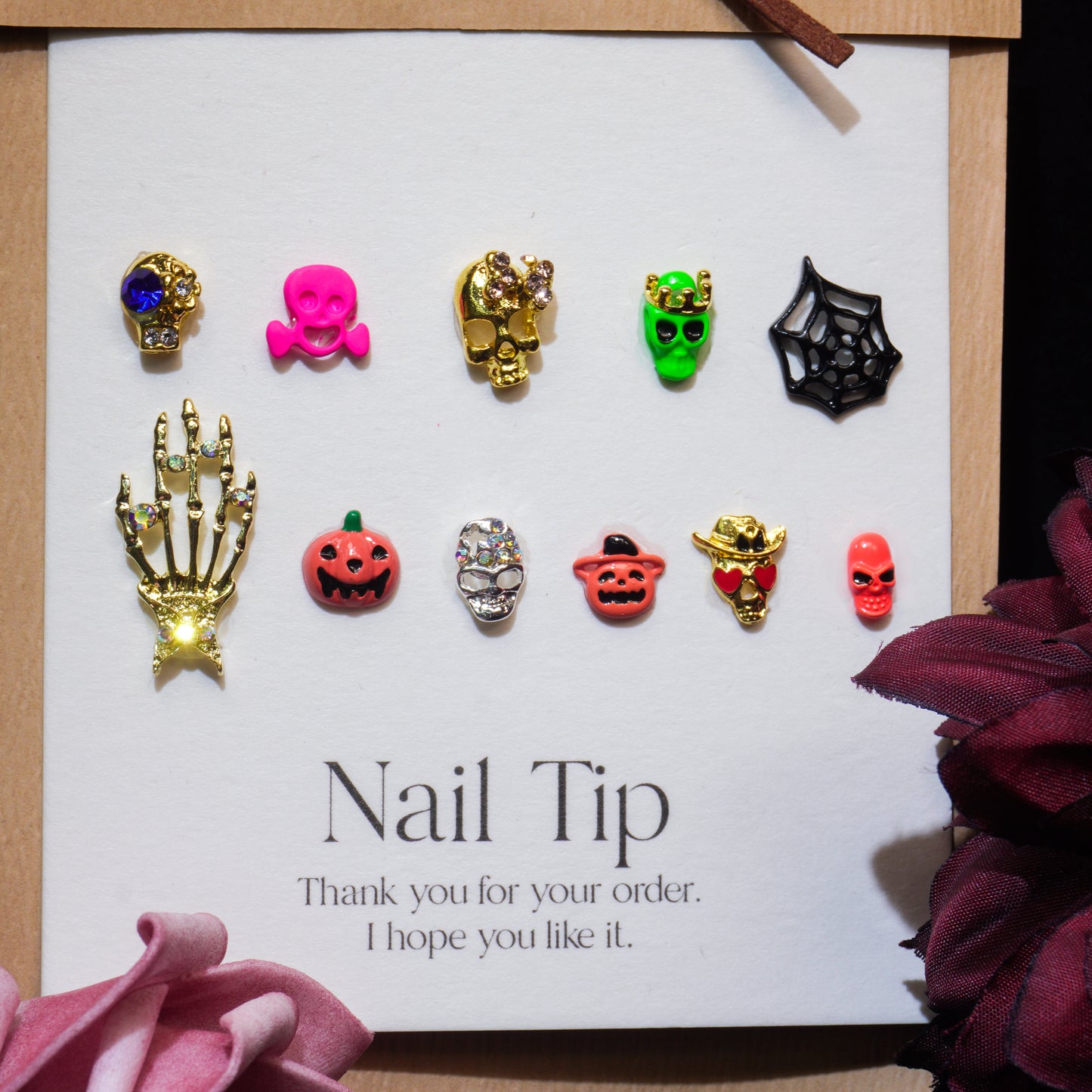 Colorful Halloween-Shine Shine DIY Metal  Nails/Charms