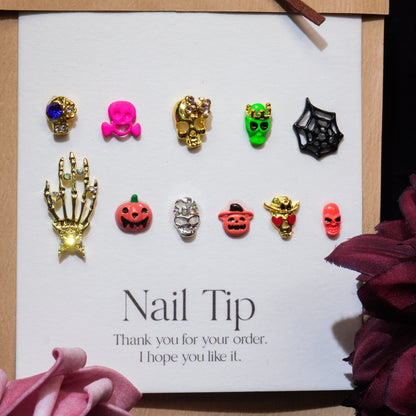 Colorful Halloween-Shine Shine DIY Metal  Nails/Charms