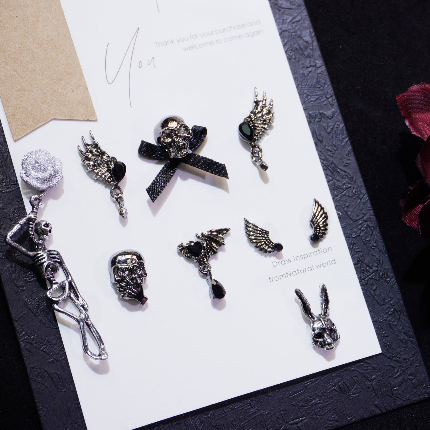 Dance with skeleton-Shine Shine DIY Metal  Nails/Charms