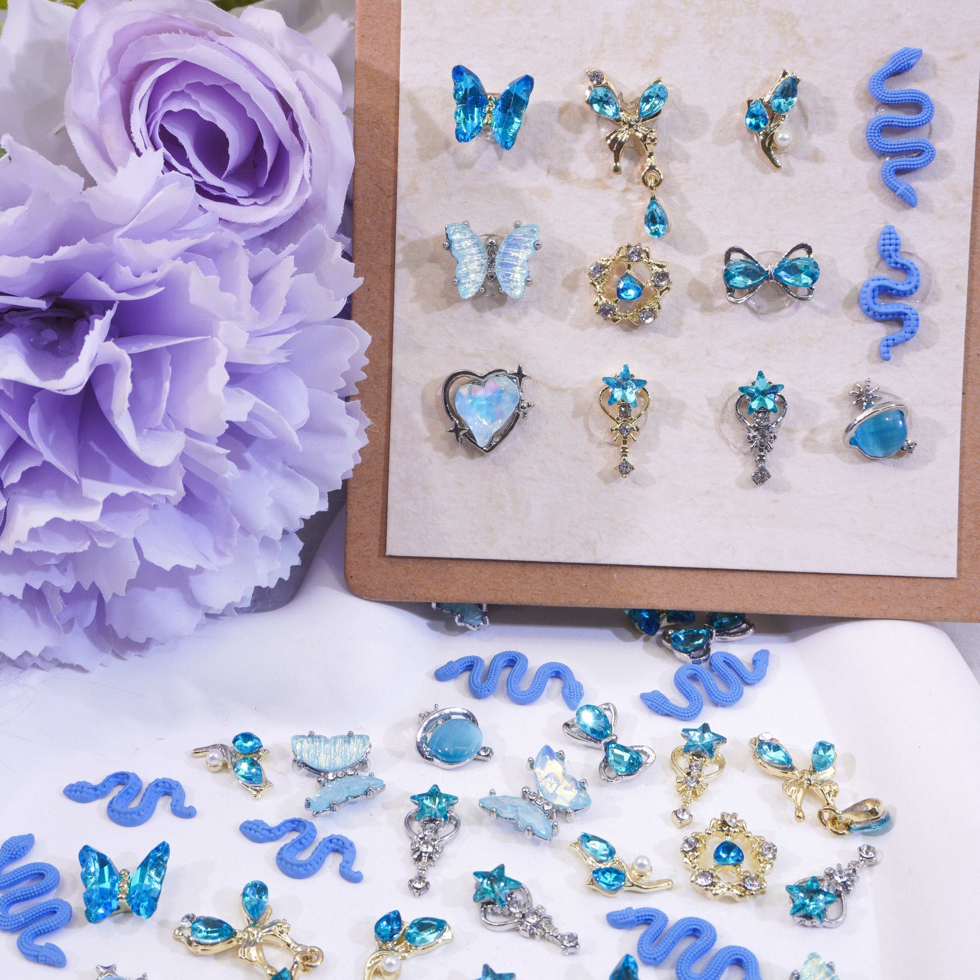 Blue Enchantress-Shine Shine DIY Metal Nail Charms