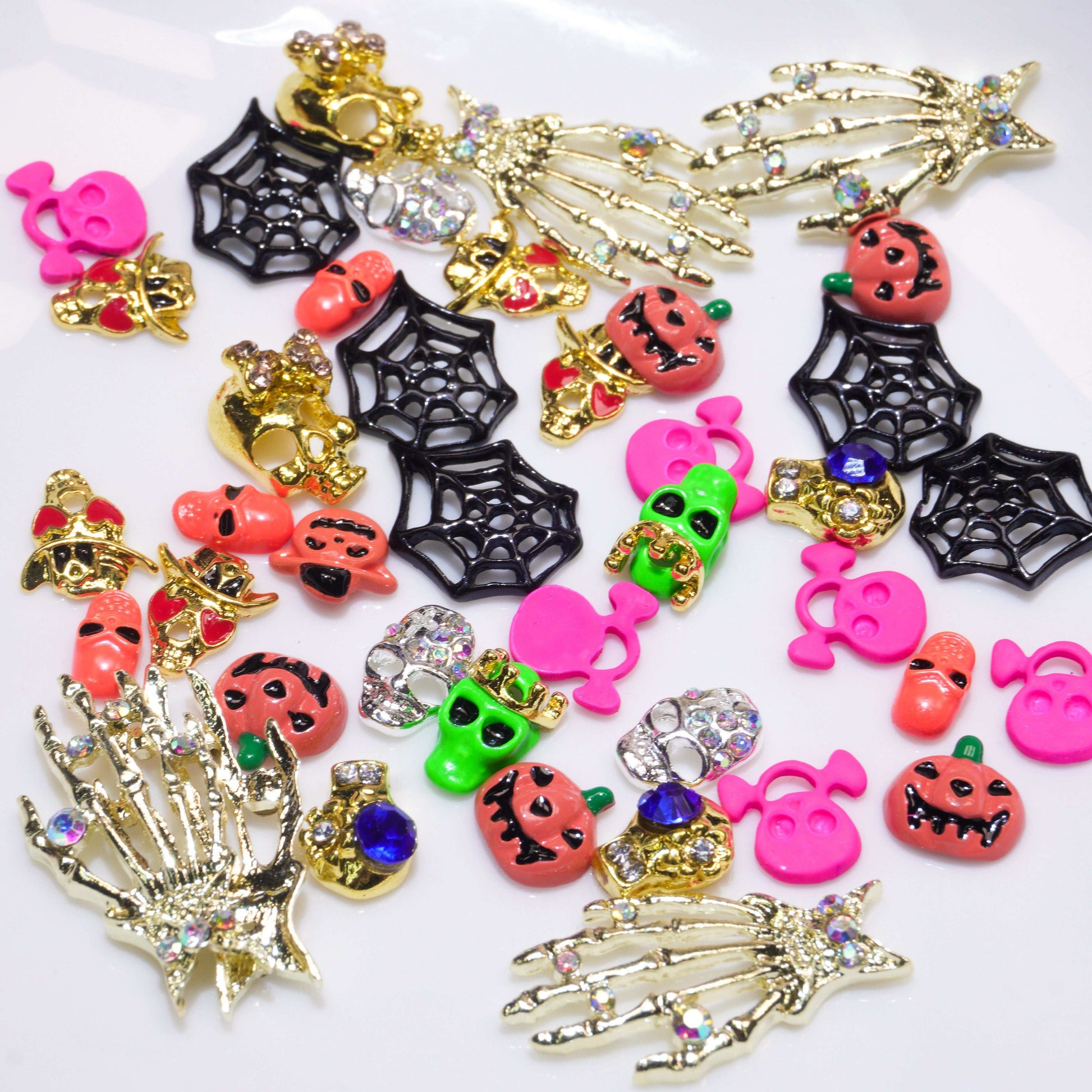Colorful Halloween-Shine Shine DIY Metal Nail Charms