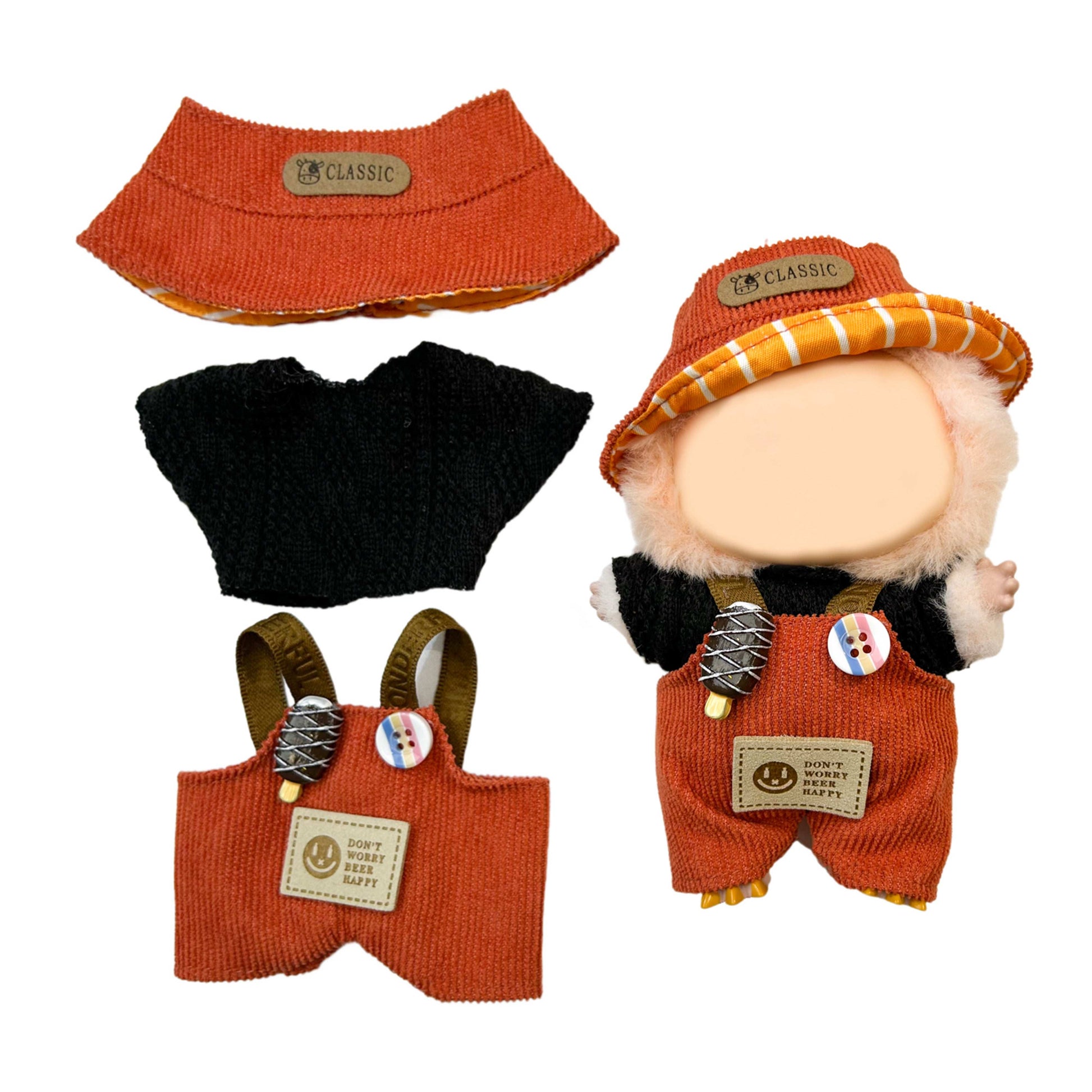 Joyful Classic Set-for 17cm Dolls (Labubu-Optimized Fit)