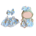 Sunny Cloud Check set-for 17cm Dolls (Labubu-Optimized Fit)