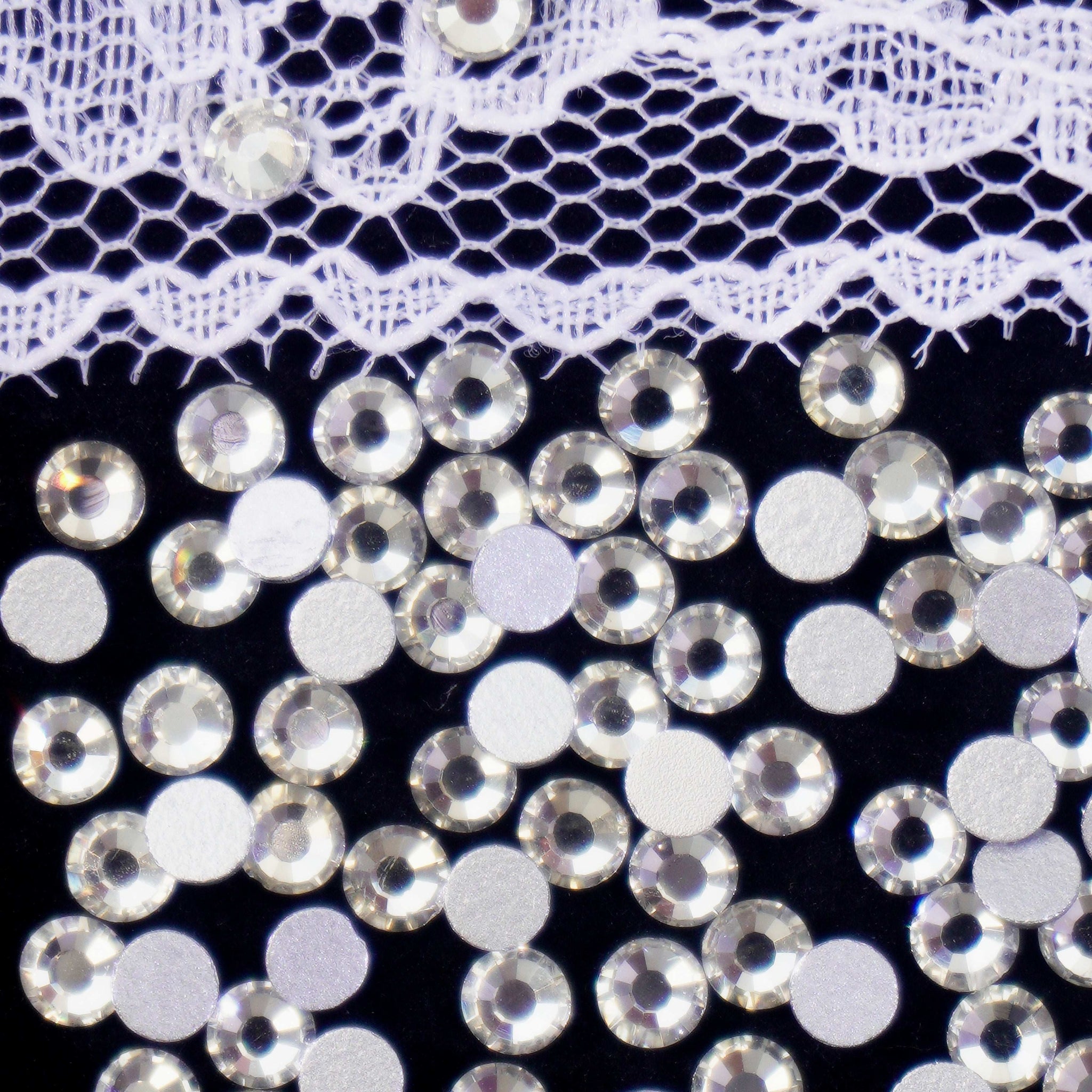 SS12 Nail Diamonds Flat Back Glass Rhinestones for Nail& DIY Jewelry Making Decorations Charms over 120PCS